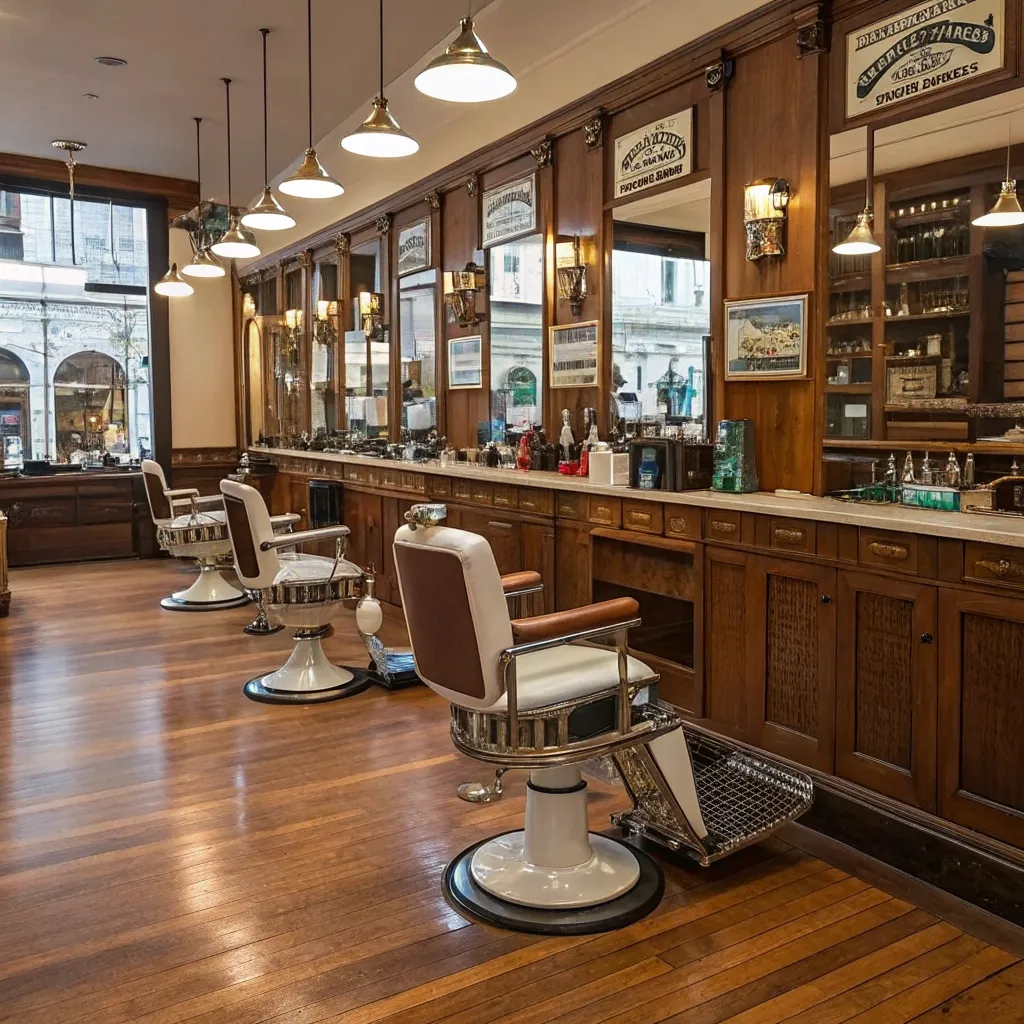PYRORION barbershop interior